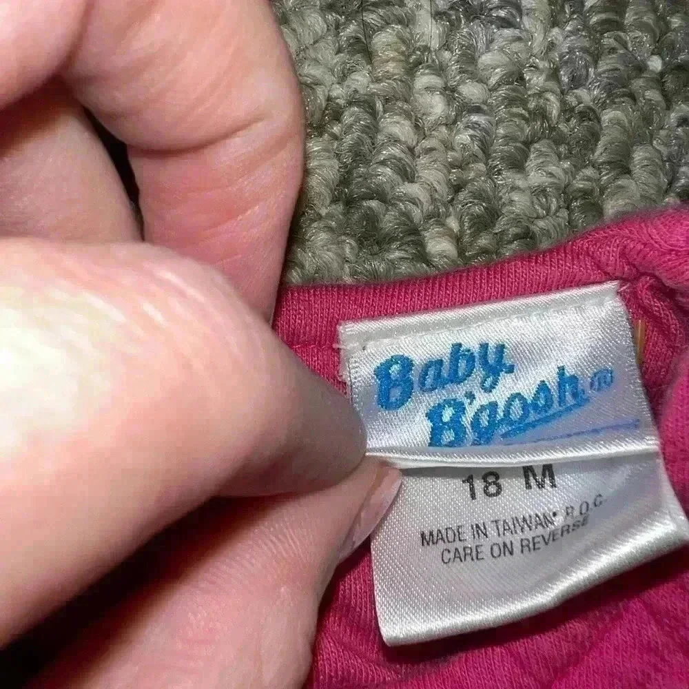 OSHKOSH BGOSH VINTAGE PINK OVERALLS 18MONTHS